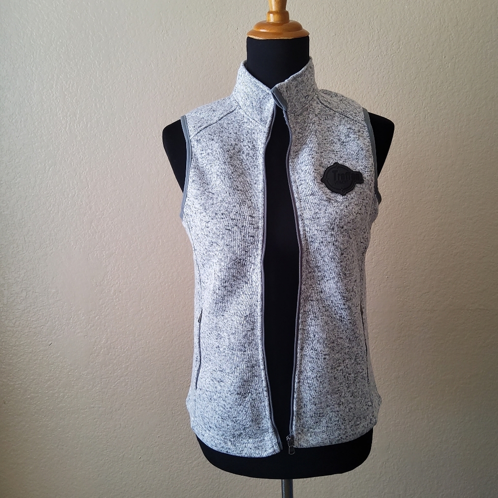 Porsche Club of America Treffen Vermont Vest Jacket Size XS Grey New